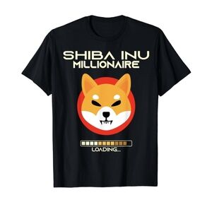 Shiba Inu  MILLIONAIRE Loading T-Shirt shize M